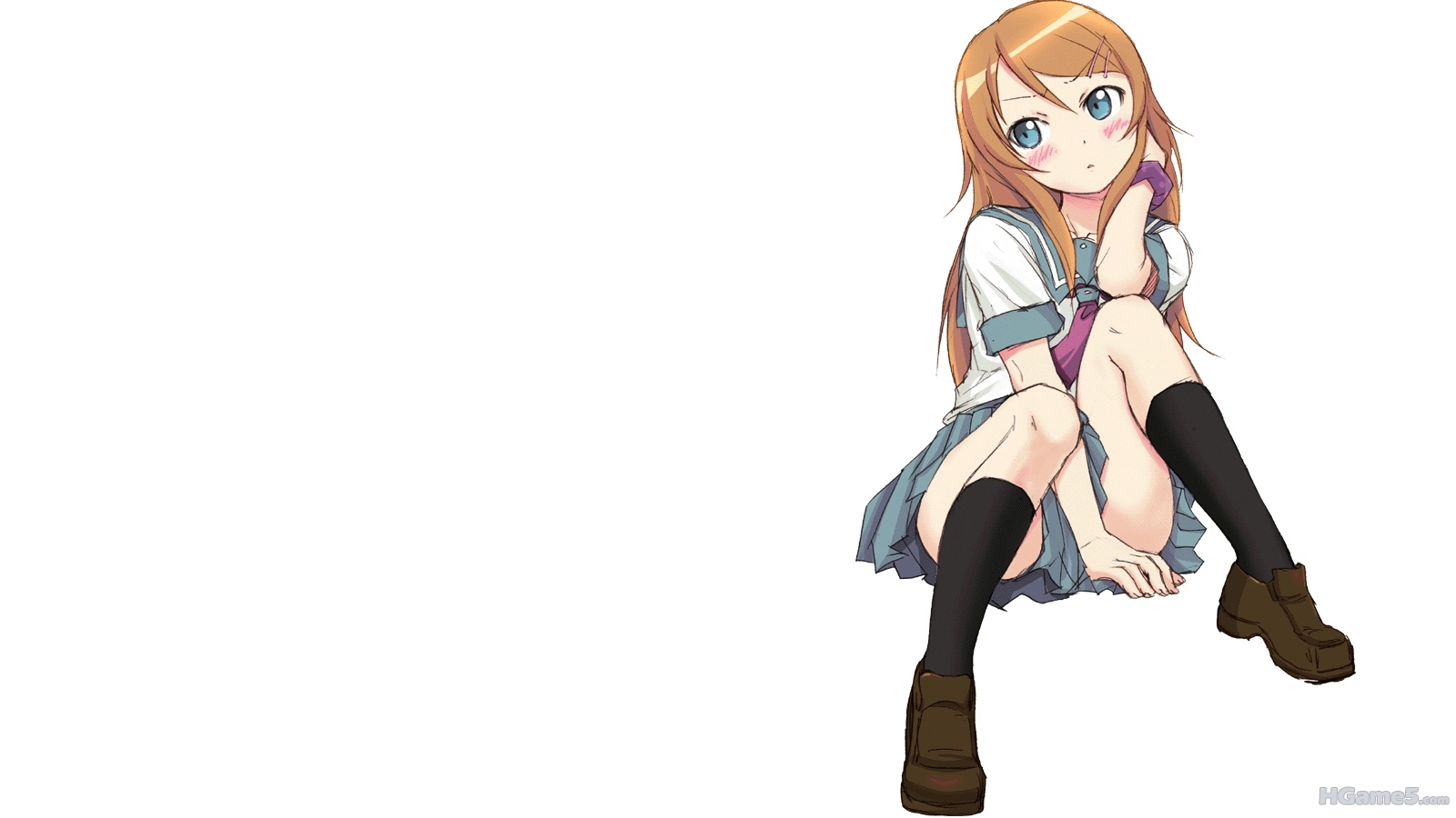 sh brown_hair harukigenia kneehighs kousaka_kirino long_hair ore_no_imouto_ga_ko.jpg