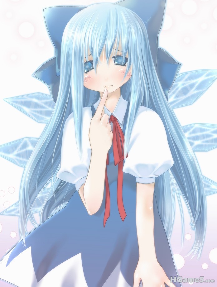 p501012_alternate_hairstyle blue_eyes blue_hair bow cirno hair_bow long_hair sho.jpg