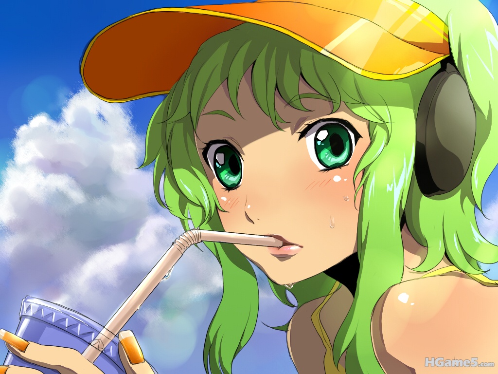 Konachan_com - 65098 close gumi headphones sky vocaloid.jpg