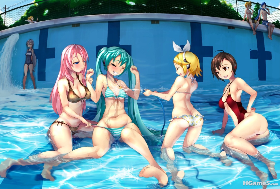 Konachan_com - 89098 akita_neru hatsune_miku jpeg_artifacts kagamine_len kagamin.jpg