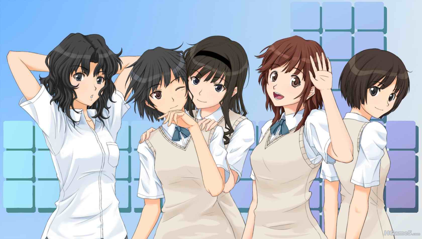 amagami morishima_haruka nanasaki_ai rocket_summer sakurai_rihoko seifuku tachib.jpg
