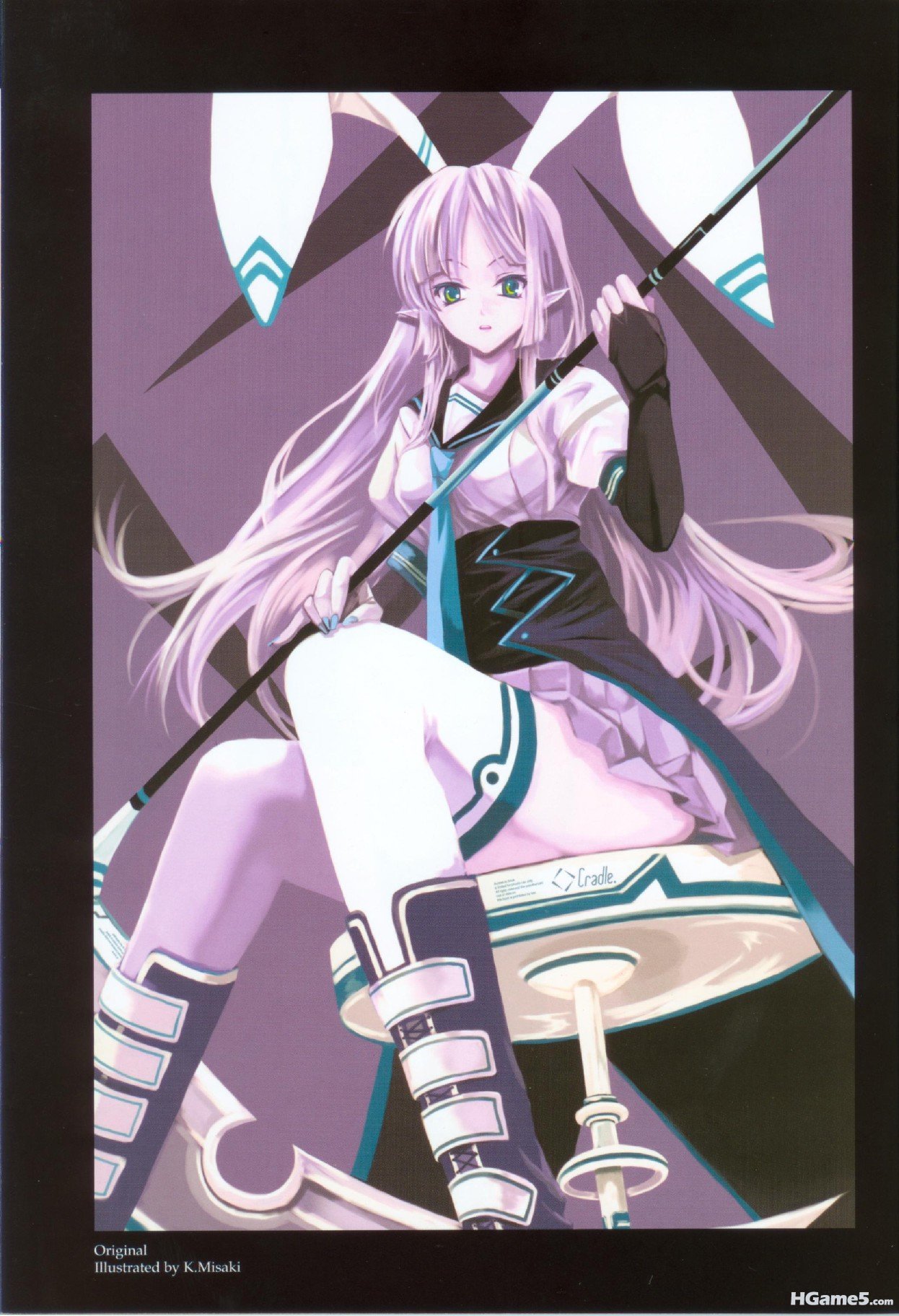 moe 25968 animal_ears bunny_ears cradle misaki_kurehito.jpg