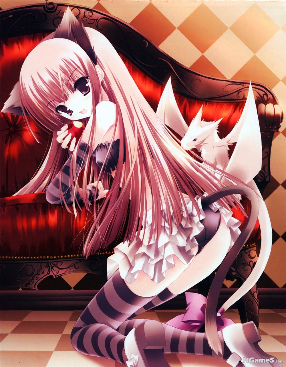 moe 19281 animal_ears lolita_fashion nekomimi nusunde_lilith pantsu tail thighhi.jpg