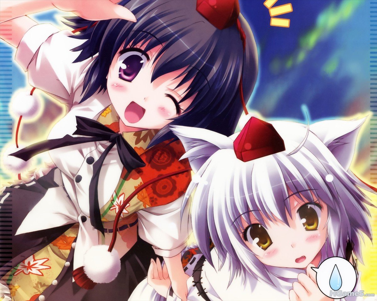 moe 22571 happy_birthday inubashiri_momiji maruchan shameimaru_aya touhou wallpaper.jpg