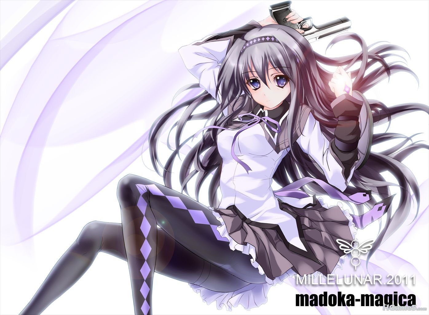 Konachan.com - 102490 barefoot cleavage drink green_eyes green_hair japanese_clo.jpg