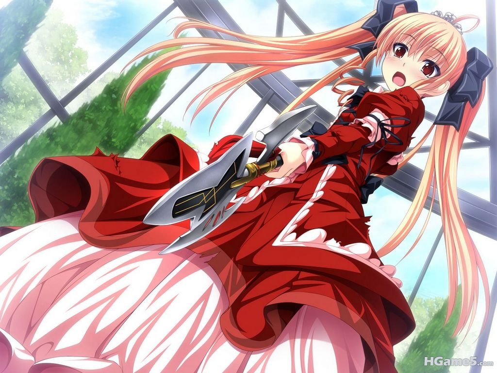 Konachan.com - 104018 blonde_hair dress duelist_x_engage game_cg red_eyes tagme .jpg