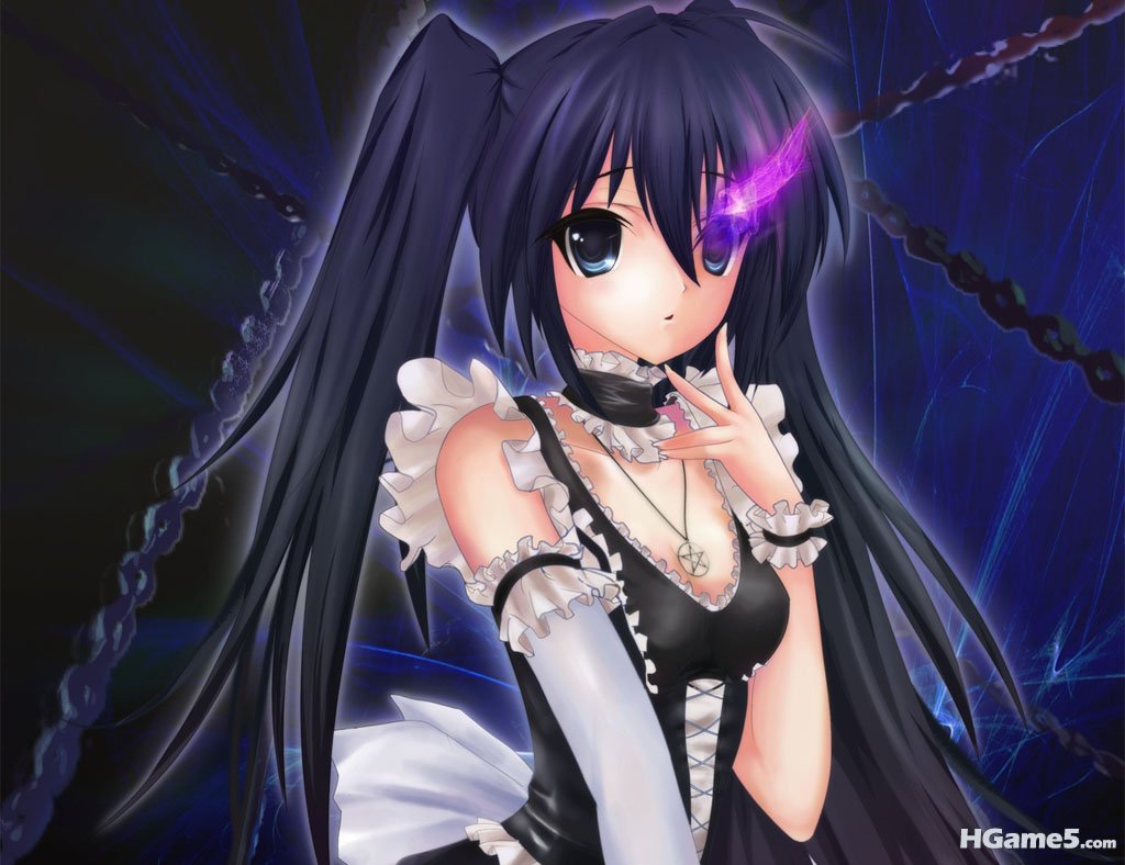 Konachan.com - 64042 black_rock_shooter chain insane_black_rock_shooter kuroi_ma.jpg