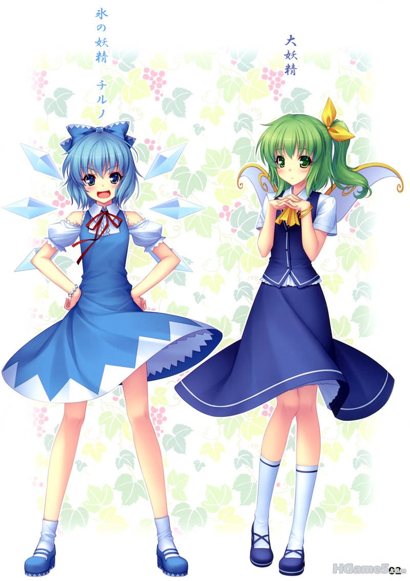 moe 125679 cirno daiyousei neko_works sayori touhou.jpg