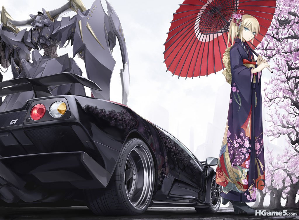 Konachan.com - 56634 car five_star_story japanese_clothes kimono mecha tagme tom.jpg