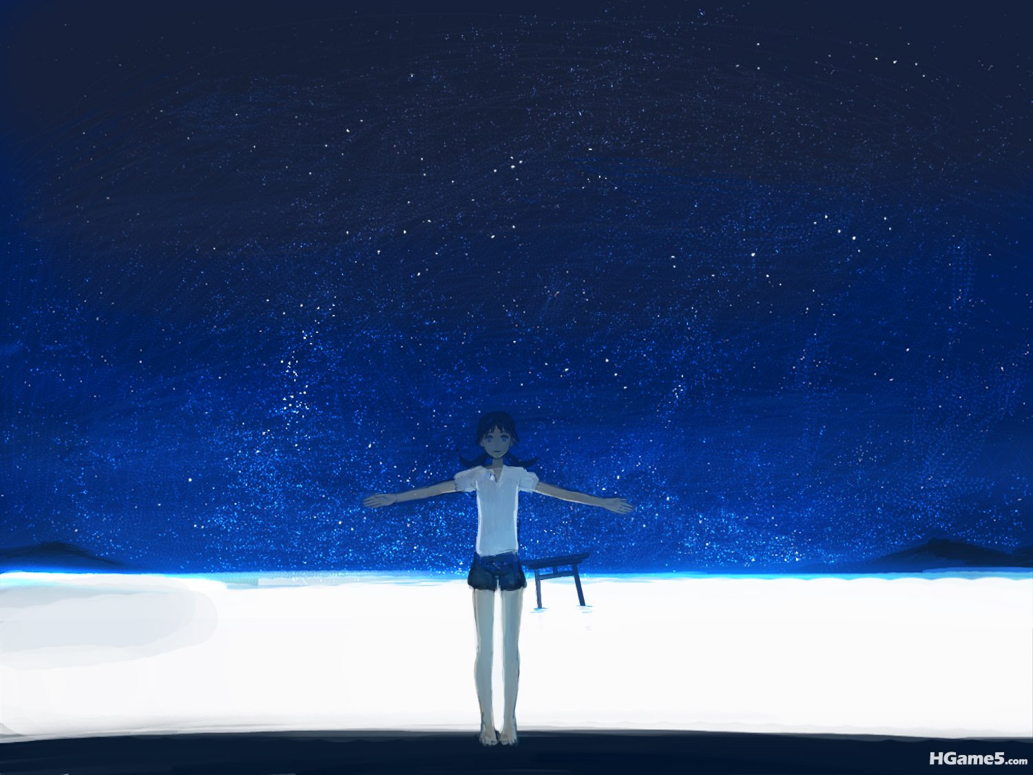 Konachan_com - 109845 blue blue_eyes narutaru night shimetta_oshime shorts sky s.jpg