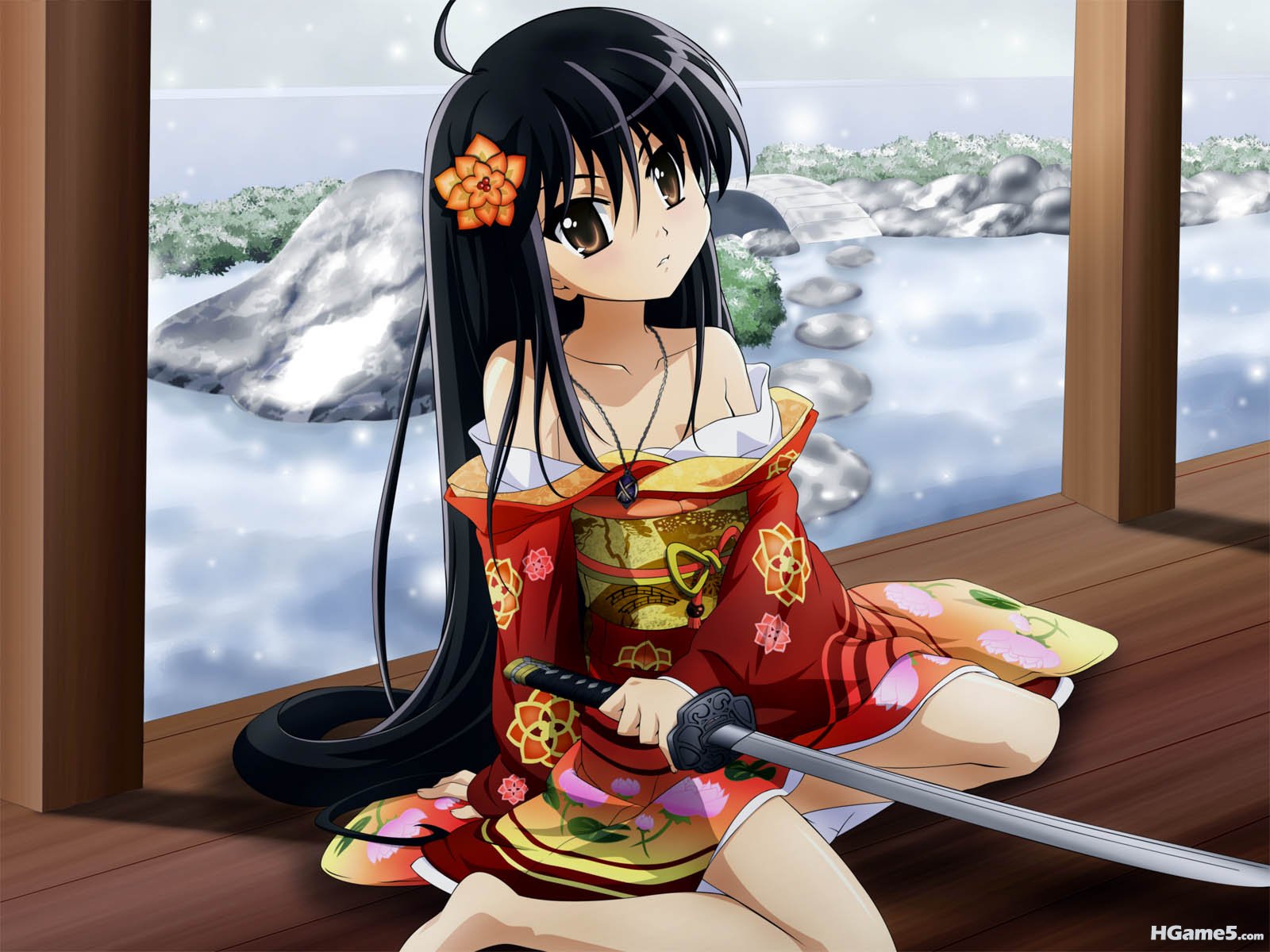 Konachan.com - 17299 black_hair brown_eyes japanese_clothes shakugan_no_shana sh.jpg