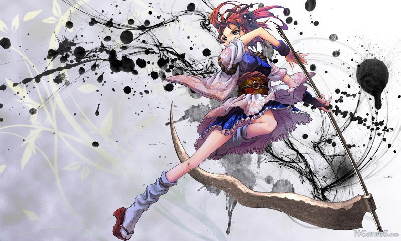 Konachan.com - 42939 japanese_clothes onozuka_komachi scythe shiroi_karasu touho.jpg