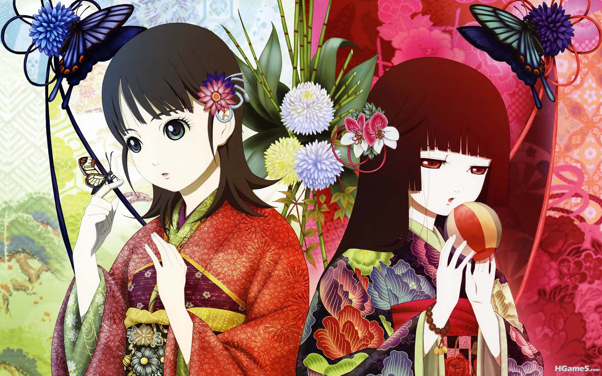 Konachan.com - 42956 butterfly enma_ai japanese_clothes jigoku_shoujo mikage_yuz.jpg