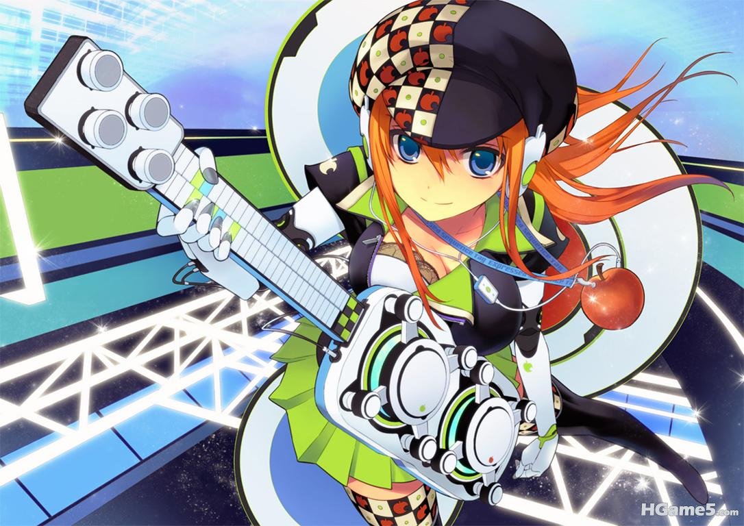 Konachan_com - 86427 apple blue_eyes hat headphones nino orange_hair.jpg