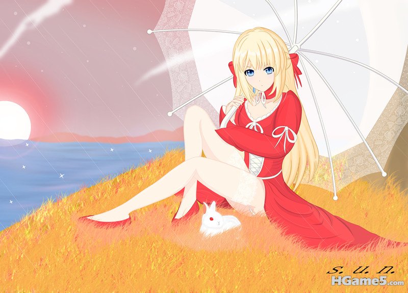 夕阳雨