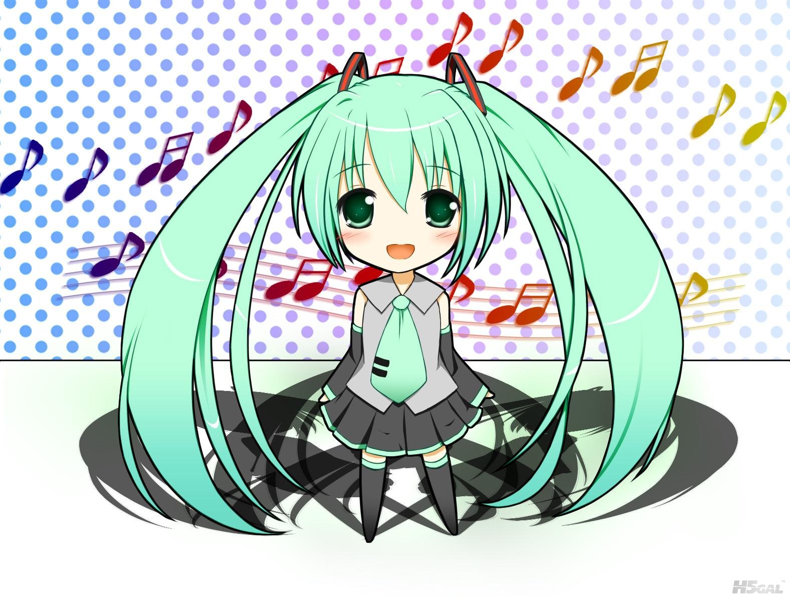 Konachan_com - 86822 aqua_eyes aqua_hair blush chibi hatsune_miku thighhighs tie.jpg