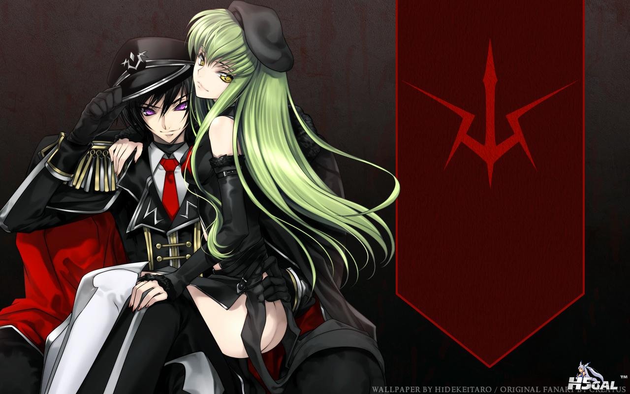 cc code_geass gloves green_hair hat lelouch_lamperouge long_hair nopan purple_ey.jpg