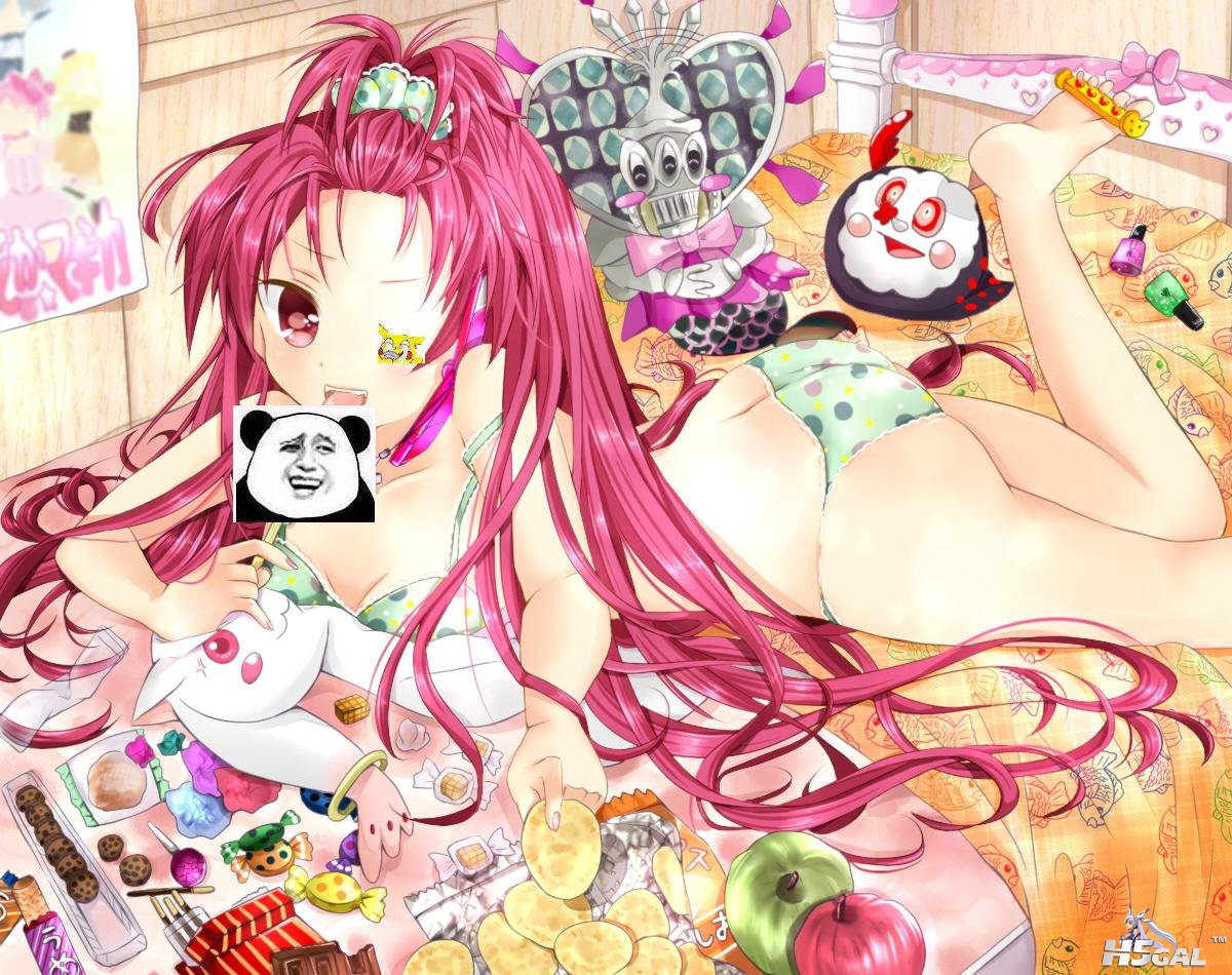 - 99772 apple bra charlotte food kyuubee long_hair mahou_shoujo_madoka_magica pa.jpg
