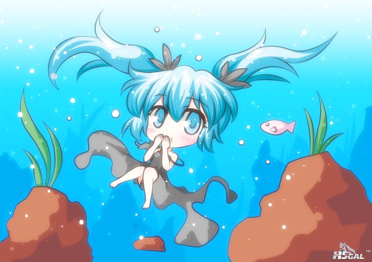 Konachan_com - 113322 animal blue_eyes blue_hair chibi dress fish hatsune_miku t.jpg