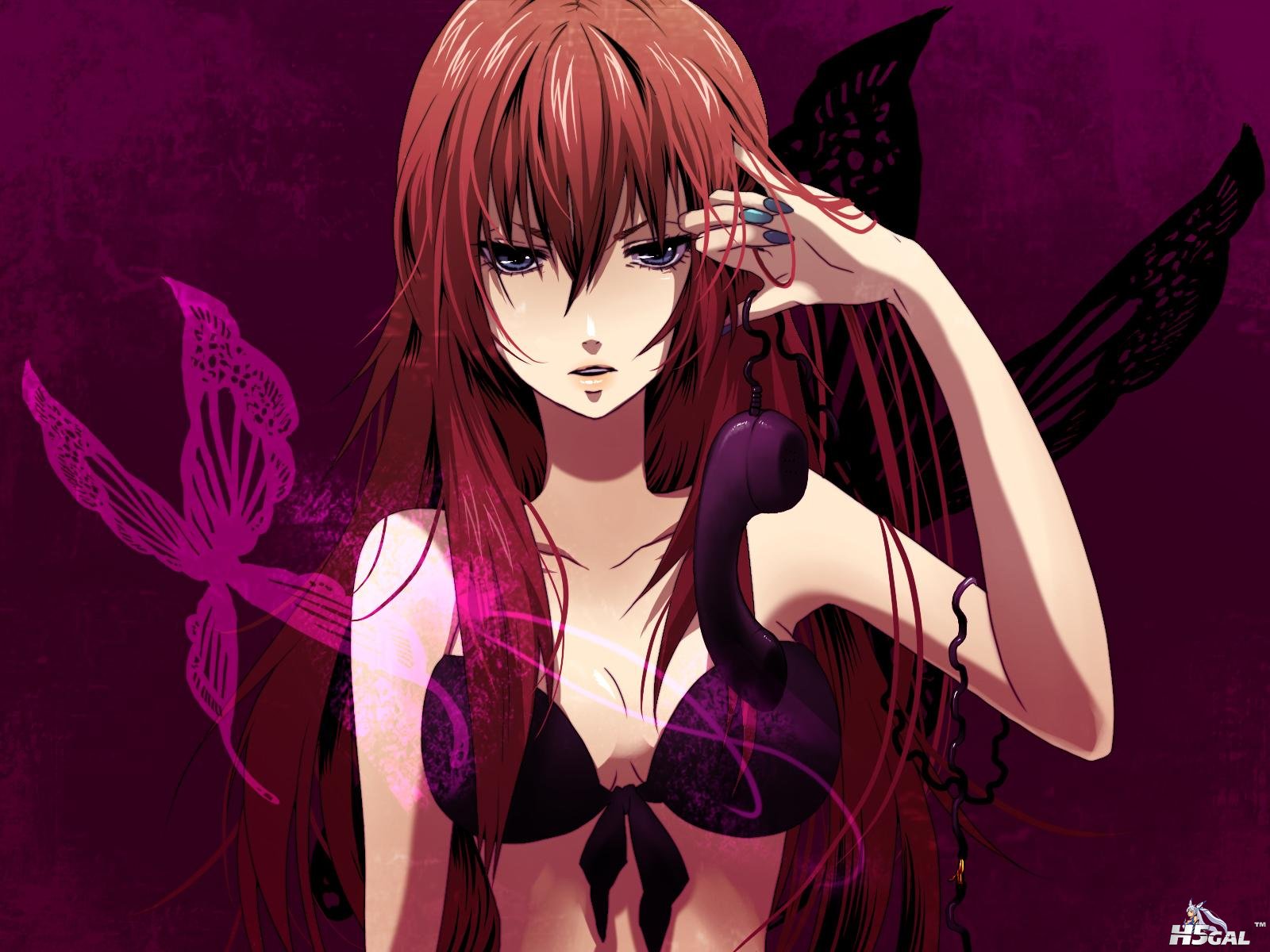 Konachan_com - 76552 bikini butterfly long_hair megurine_luka phone purple_eyes .jpg