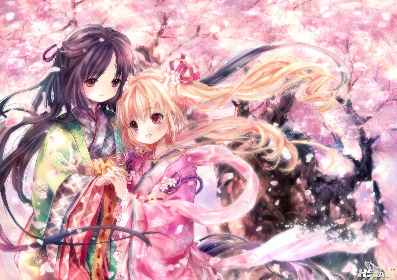 Konachan.com - 56447 2girls japanese_clothes kimono onineko.JPG