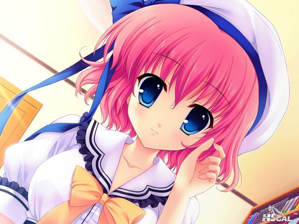 Konachan_com - 117291 blue_eyes bow game_cg hat himezono_risa mitha pink_hair se.jpg