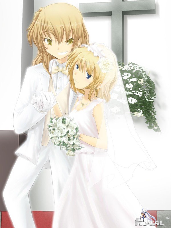 p781159_2girls alice_margatroid blonde_hair blue_eyes bouquet bridal_veil bride .jpg