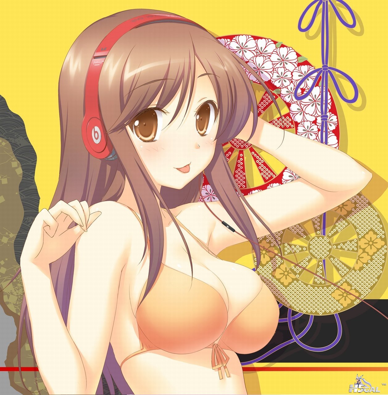 moe 198036 47agdragon bikini cleavage headphones swimsuits.JPG