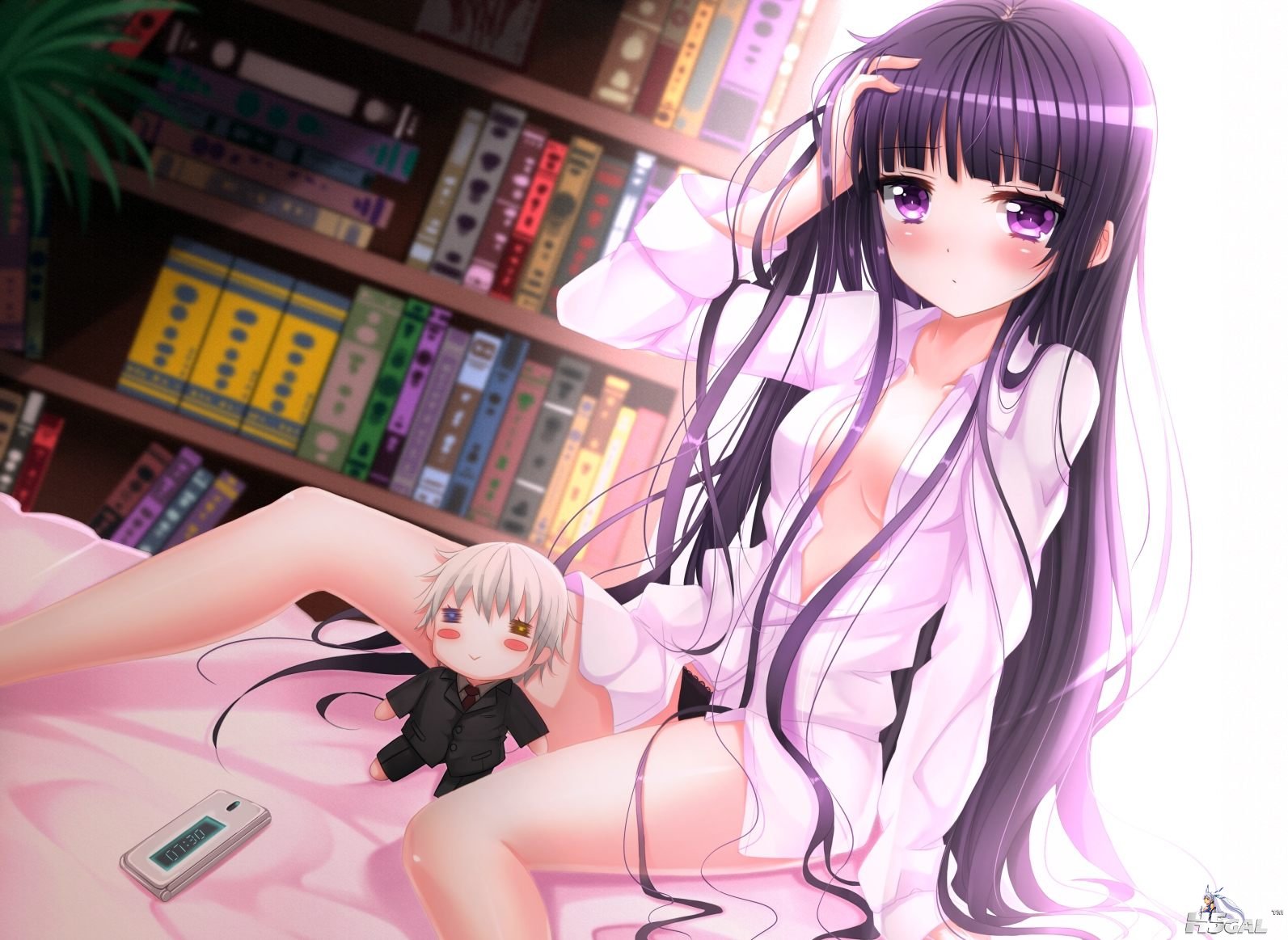 yande_re 209501 inu_x_boku_ss miketsukami_soushi no_bra open_shirt pantsu shirak.jpg