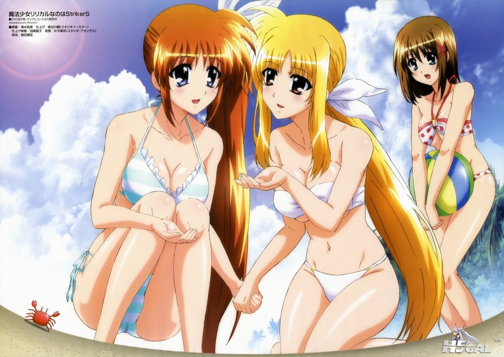 moe 139876 bikini cleavage fate_testarossa mahou_shoujo_lyrical_nanoha shimizu_y.jpg