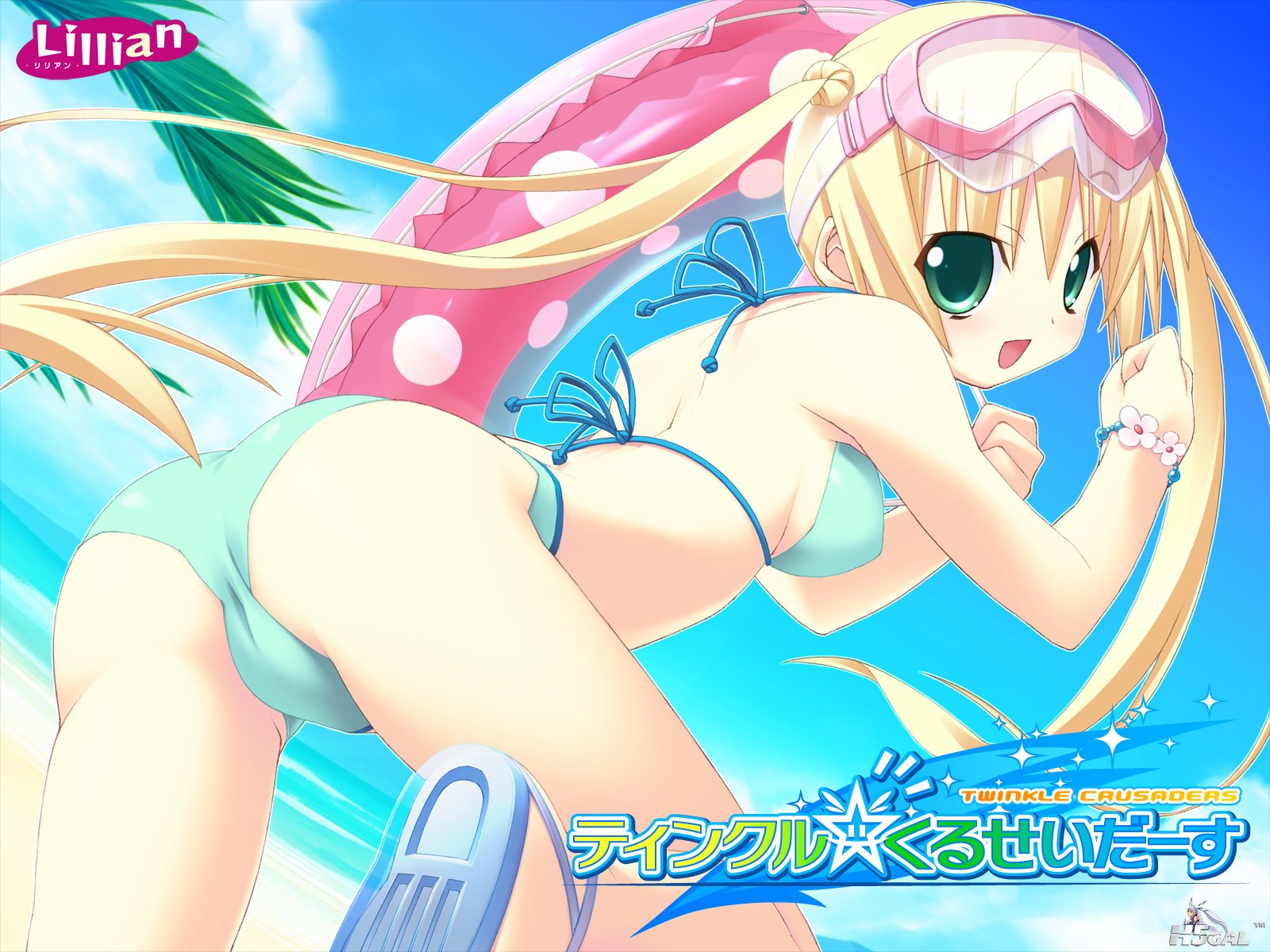 moe 178290 bikini kannagi_rei lillian swimsuits twinkle_crusaders wallpaper.jpg