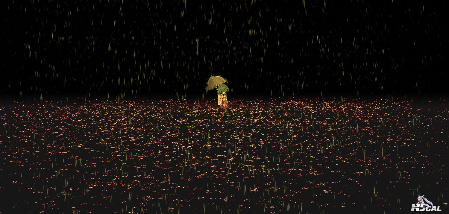 Konachan_com - 136676 dark dress flowers kazami_yuuka rain short_hair touhou umb.jpg
