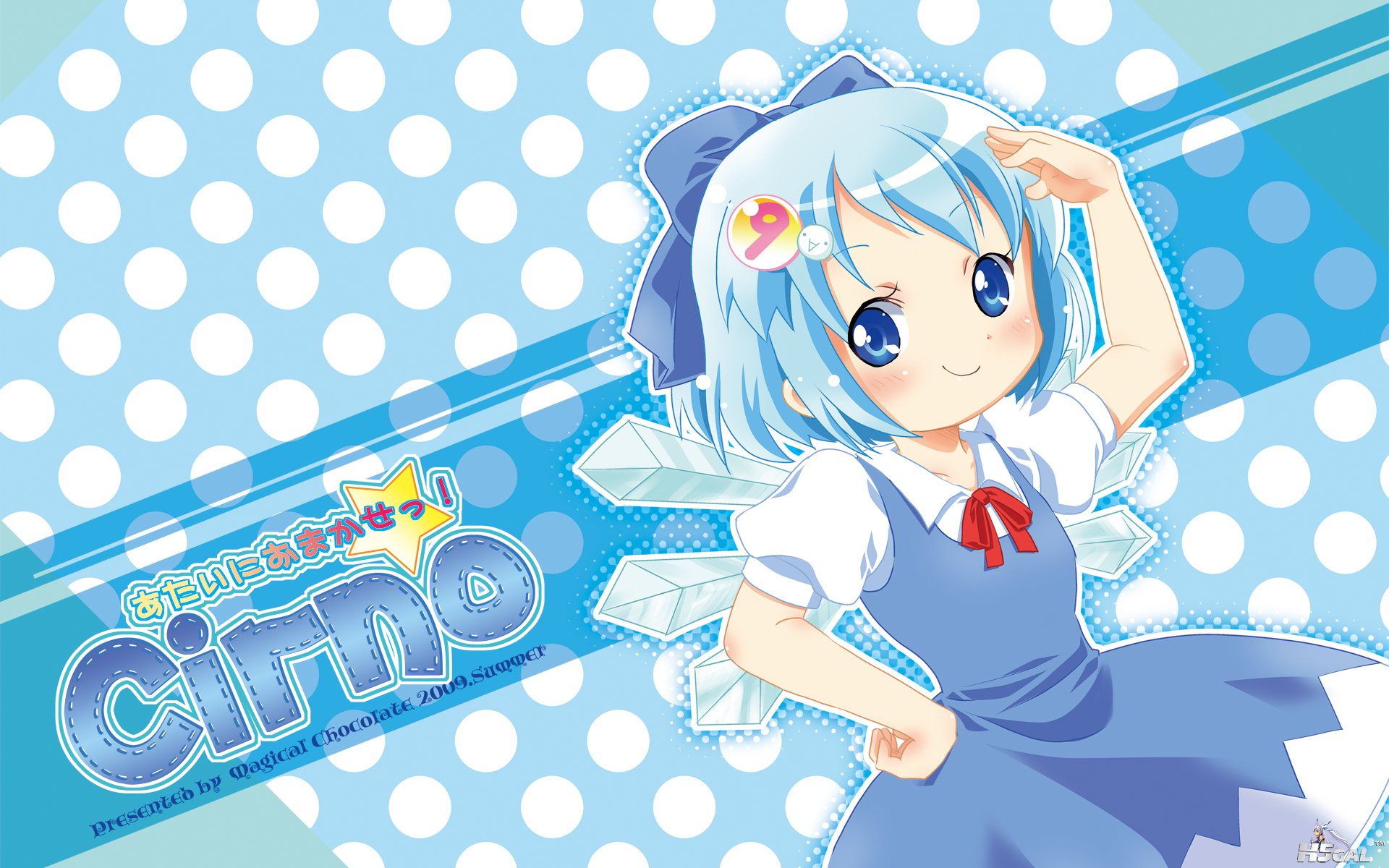 konachan 53070 blue_eyes blue_hair cirno loli ribbons short_hair touhou wings.jpg