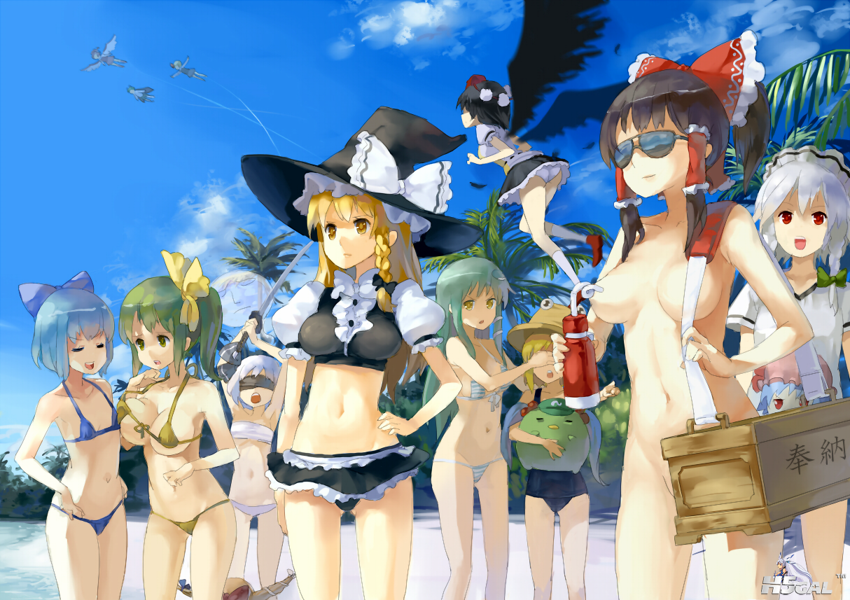 konachan 81685 77gl beach bikini braids breasts cirno daiyousei flat_chest hakur.png