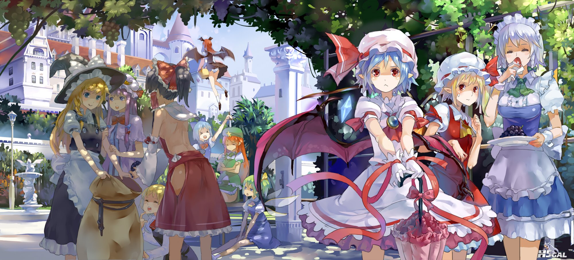 konachan 90002 77gl animal_ears ass black_hair blonde_hair blue_eyes blue_hair b.jpg
