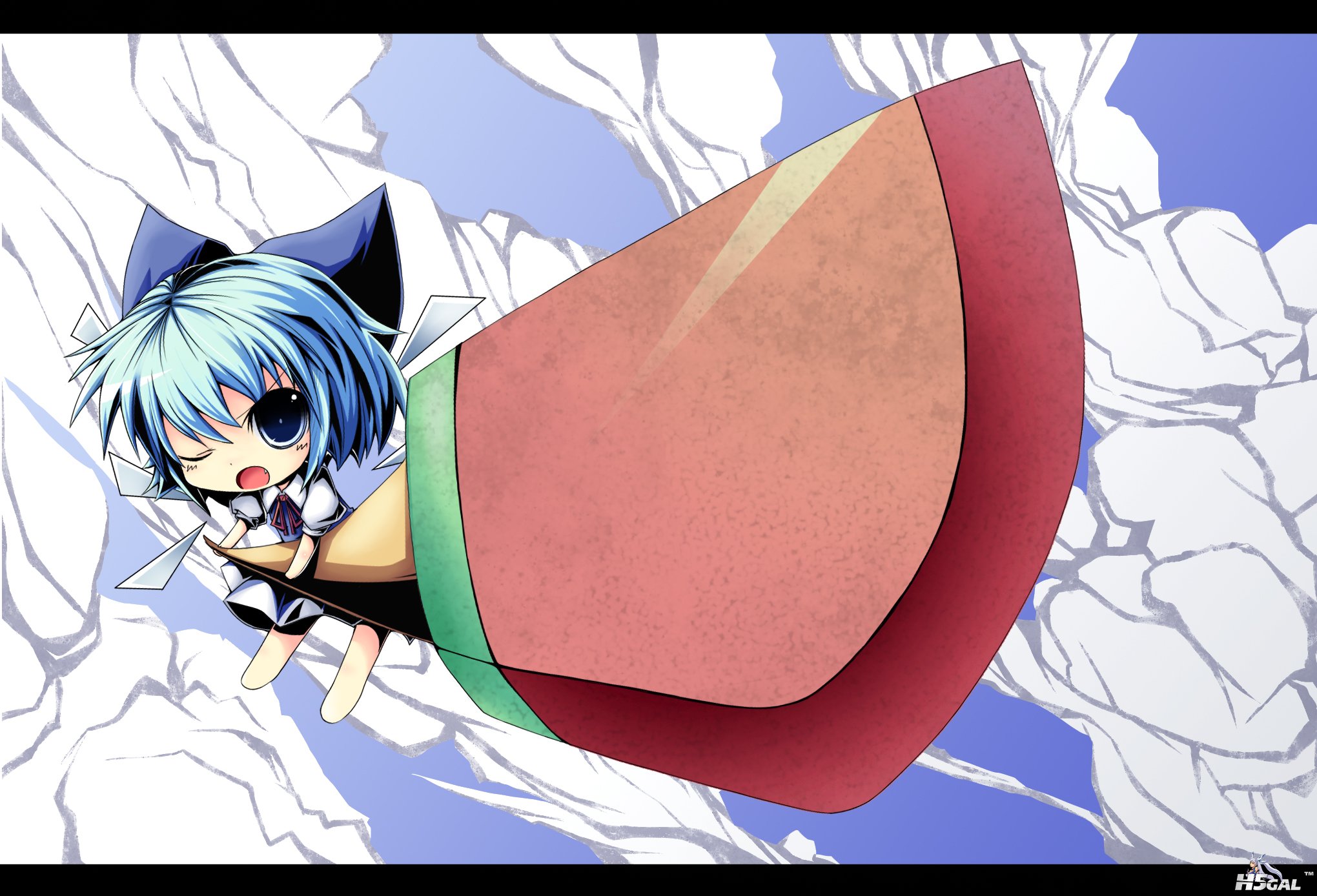 konachan 125401 blue_hair chibi cirno hebereke_black popsicle sky sword touhou weapon.jpg