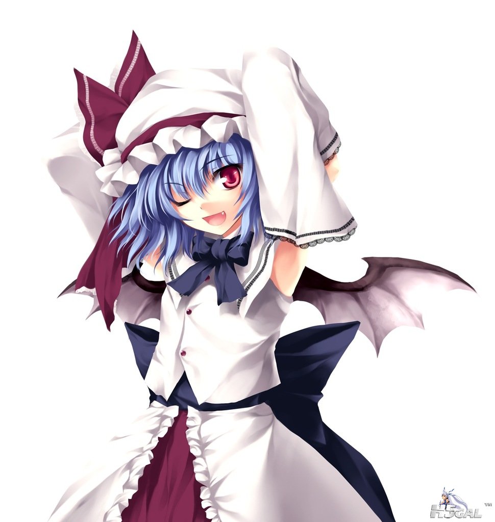 p385278_bat_wings blue_hair hat red_eyes remilia_scarlet ribbons short_hair smi~.jpg