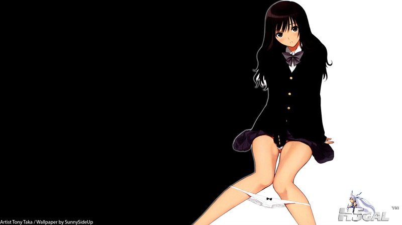 konachan 93161 brown_eyes brown_hair panties seifuku skirt taka_tony underwear_副本.jpg