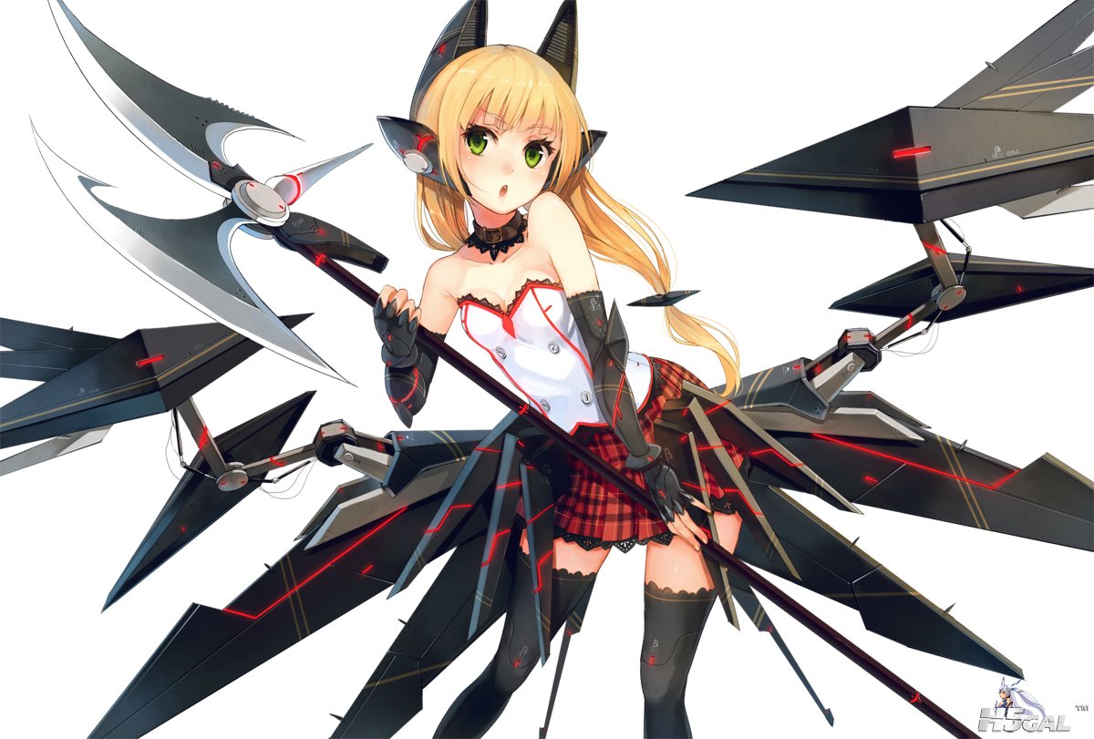 Konachan_com - 141048 blonde_hair gloves green_eyes long_hair mechagirl original.jpg