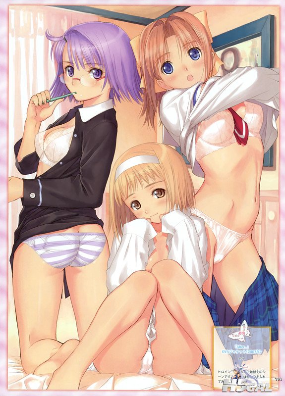yande 161754 after ass bra kishi_youko megane no_bra open_shirt pantsu shimapan .jpg
