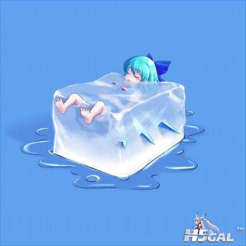 p844024_ao_usagi barefoot blue_hair bow cirno feet frozen hair_bow immobilizatio.jpg