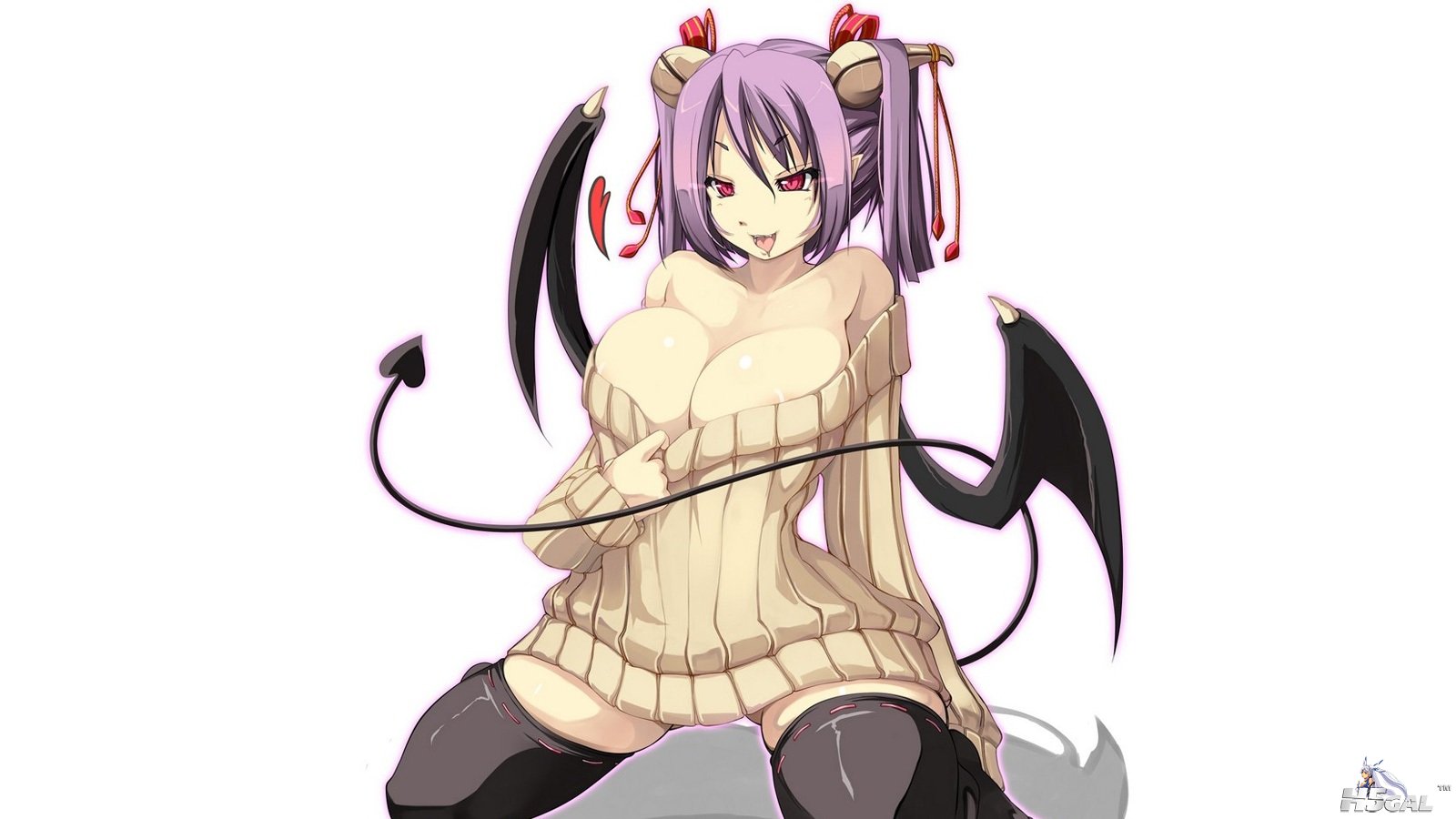 Konachan_com - 86387 cleavage horns original purple_hair red_eyes shiki_(psyched.jpg