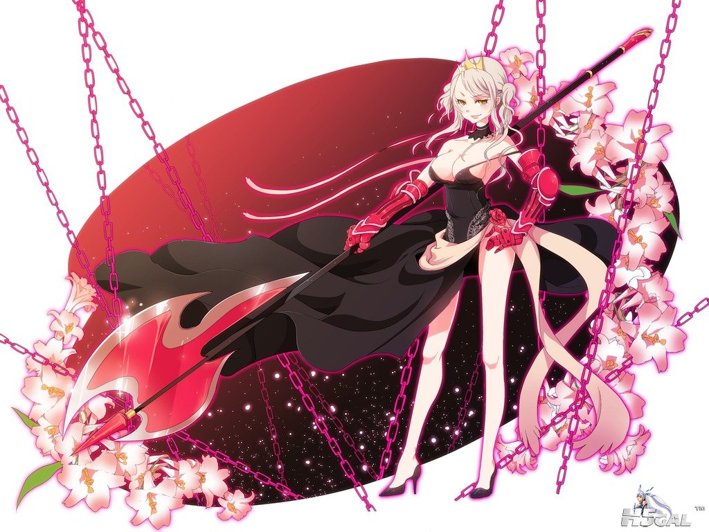 Konachan_com - 85248 chain cleavage dress flowers gloves kiko long_hair original.jpg