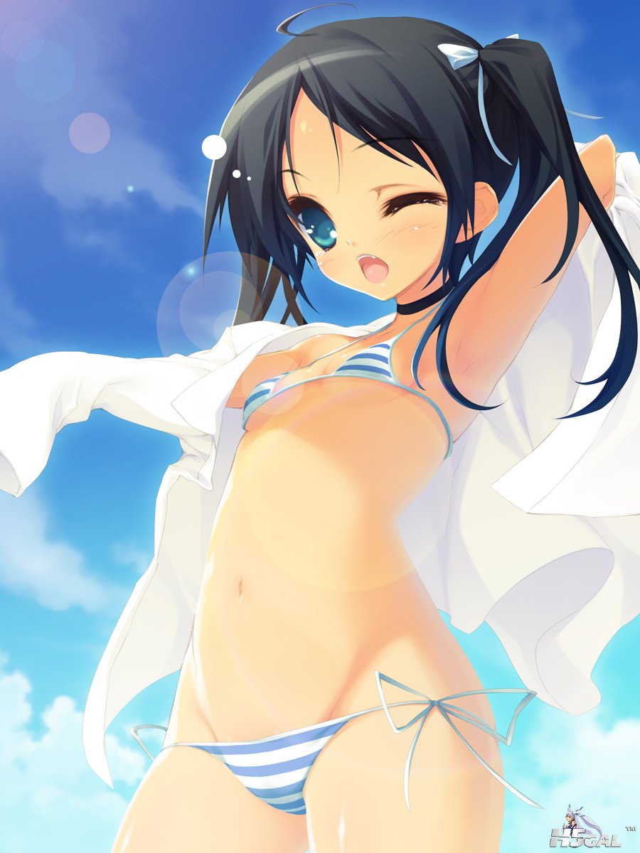 yande 106384 bikini francesca_lucchini show_(rinne) strike_witches swimsuits.jpg