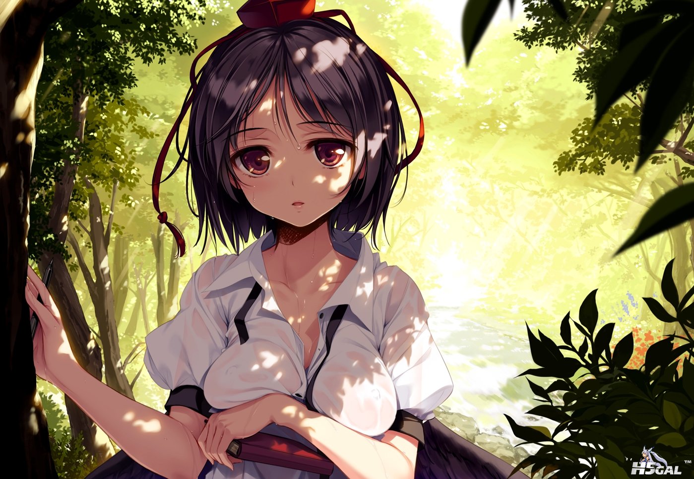 yande 253731 erect_nipples ke-ta shameimaru_aya touhou wet_clothes.JPG