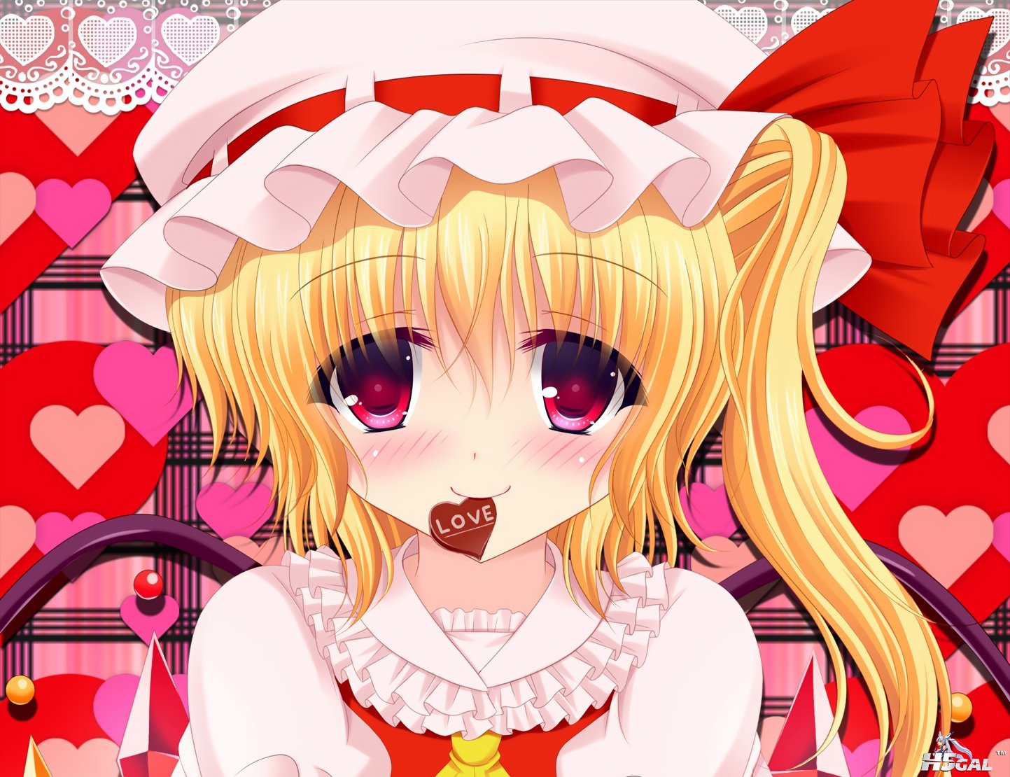 Konachan_com - 154744 blonde_hair blush flandre_scarlet red_eyes shimotsuki_keis.jpg