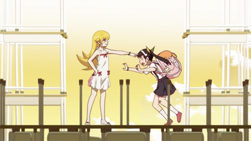 Bakemonogatari-Anime-Hachikuji-Mayoi-Oshino-Shinobu-1268993.gif