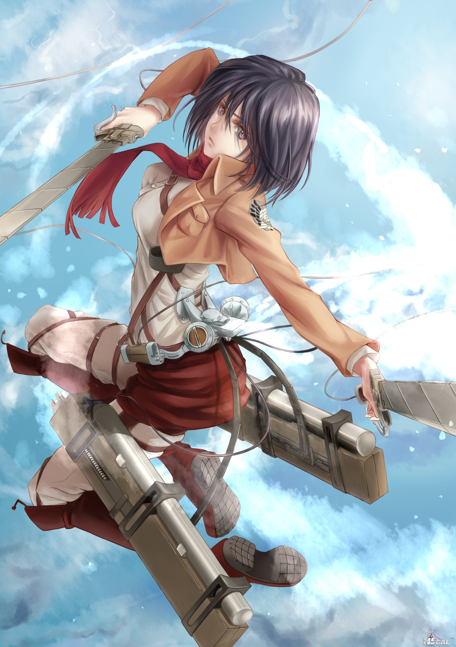 286852 akatsuki-sora mikasa_ackerman shingeki_no_kyojin sword uniform weapon-.jpg