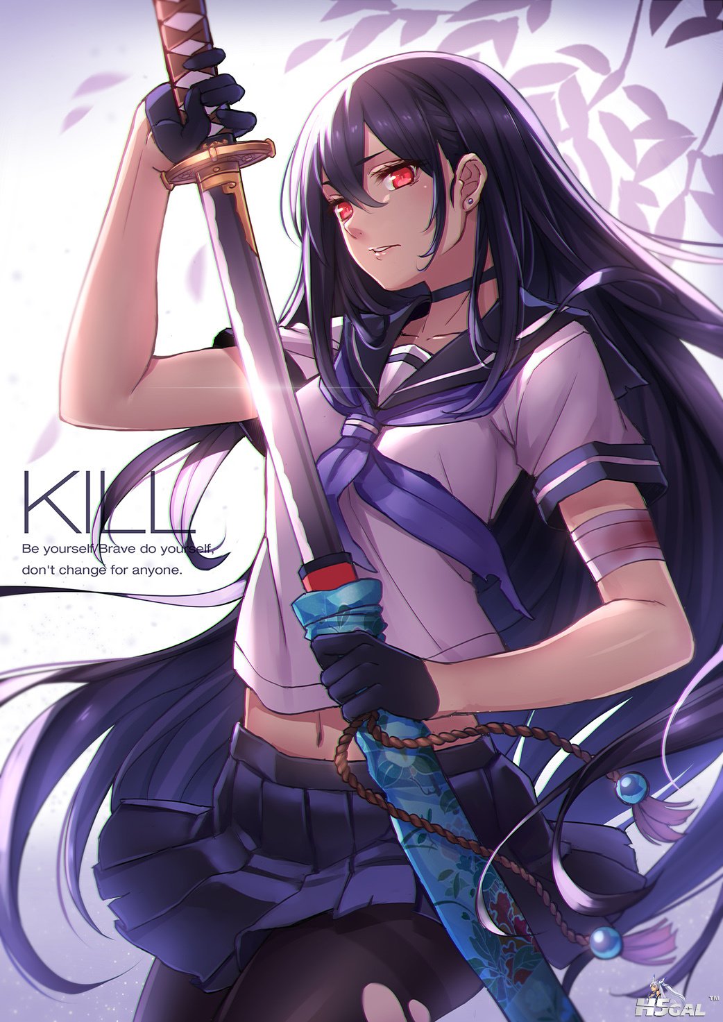 288598 akame akame_ga_kill! pantyhose seifuku steelleets sword torn_clothes.jpg
