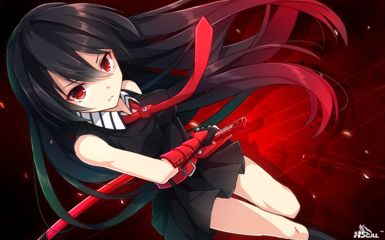 1794751 1girl akame akame_ga_kill! black_hair black_legwear breasts dutch_angle .jpg